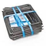 Crochets de fixation acier 20 x 20 cm - Lot de 100